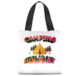 Tas Tote Fullprint Liburan berkemah