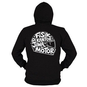 Hoodie Zipper Jiwa Riding