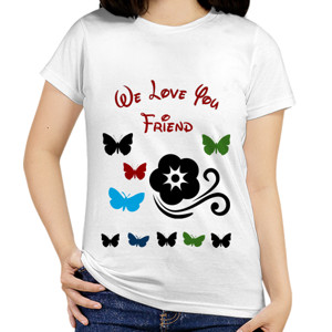 Kaos Baju Kado Ulangtahun We Love You Friend