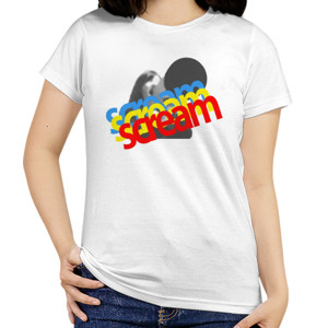 Kaos scream tshirt