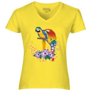 Kaos Couple Parrot