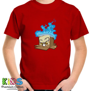 Kaos Cardboard burned
