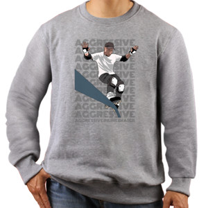 Jaket Sweater Aggressive Inline Skater Front 