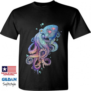 Kaos Gurita - Gildan Soft Style