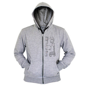 Hoodie Zipper Jungle Theme