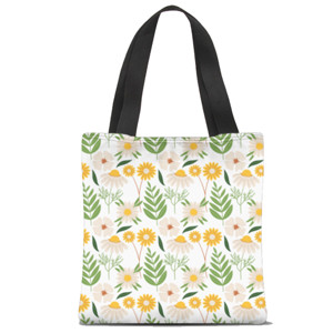 Tas Tote Fullprint Bunga