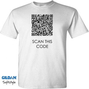 Kaos  T-shirt Model QR Code