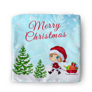 Sarung Bantal Merry Chsristmas Santa Claus / Selamat hari natal 