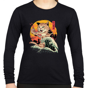 Kaos Japanese Art - Sushi Cat