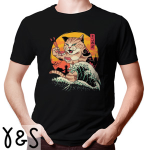 Kaos Japanese Art - Sushi Cat