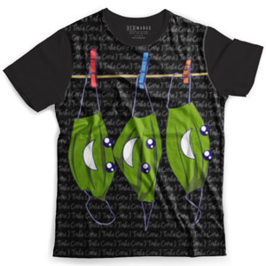 Kaos Fullprint Kartun Masker Lucu