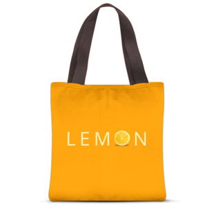 Tas Tote Fullprint Tas Lemon Orange