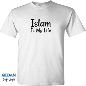 Kaos Kaos islam is my life warna putih