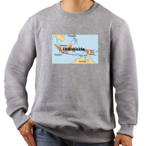 Jaket Sweater Indonesia Maps