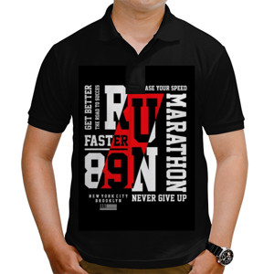 Kaos Polo Run Marathon Red