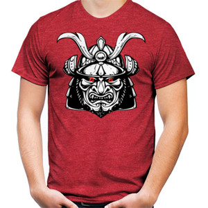 Kaos SAMURAI MASK white 2