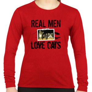 Kaos Cat Lover Pencinta Kucing Real Men Love Cats