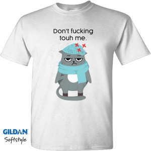 Kaos Wanita Lengan Pendek - Dont Fucking Touch Me