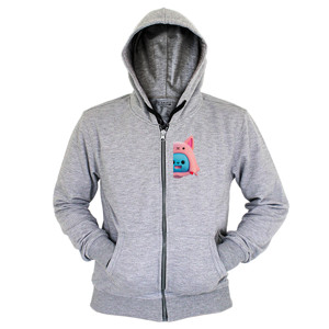 Hoodie Zipper Kaos Kucing Pakai Hoodie Kucing Lucu