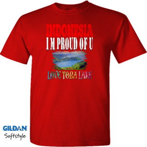 Kaos IndonesiaImProudofU-Danau Toba2
