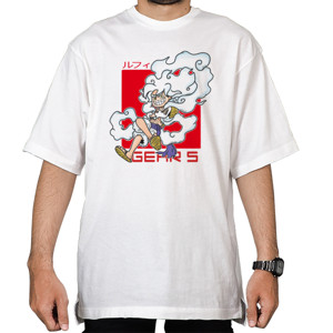 Kaos Oversize Clothudio - Luffy Sun God (Gear 5)