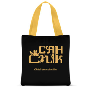 Tas Tote Fullprint Javanese Themed Tote Bag “Cah Cilik”