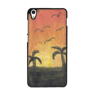 Silhouette beach-Sunset view Casing HP