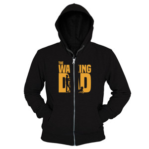 Hoodie Zipper Parodi Film Walking Dead Kaos The Walking Dad 