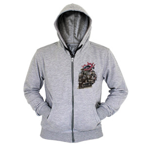 Hoodie Zipper Kaos Heart Engine (SB7NH)