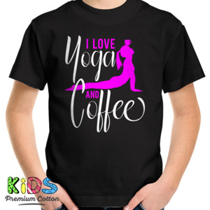 Kaos I LOVE YOGA AND COFFEE