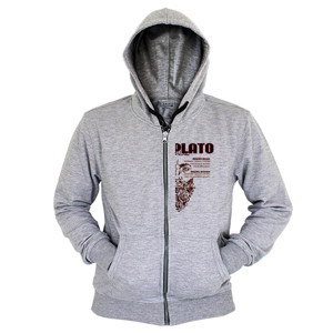 Hoodie Zipper Plato - Orang Bijak & Orang Bodoh