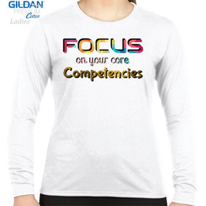 Kaos Focus on Your Core Competencies - Fokus Kompetensi