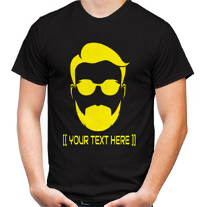 Kaos CUSTOM KAOS COOL FACE YELLOW