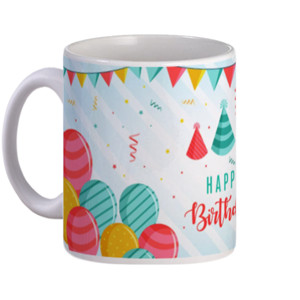 Mug Happy Birthday Balloon