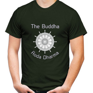 Kaos Kaos Hijau Army Roda Dharma Buddha