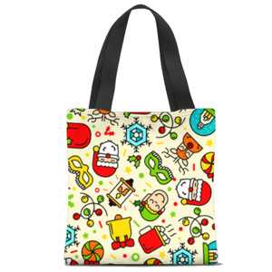 Tas Tote Fullprint Tas Santa Lucu