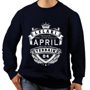 Jaket Sweater T-SHIRT LELAKI TERBAIK APRIL - D2