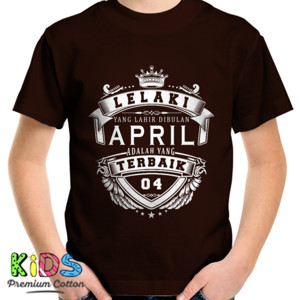Kaos T-SHIRT LELAKI TERBAIK APRIL - D2