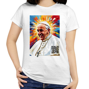 Kaos Wanita POPE FRANCIS 006
