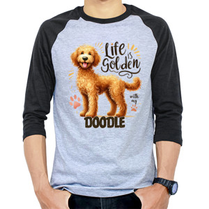 Kaos Raglan Kaos Gambar Anjing 216