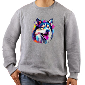 Jaket Sweater Kaos Gambar Anjing 006 Alaskan Malamute