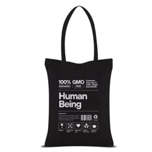 Tas Tote Marimo Human Being Tote Bag (Black Tote Bag)