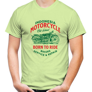 Kaos Indonesia motorcycle old school 