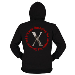 Hoodie Zipper Just Human Circle X