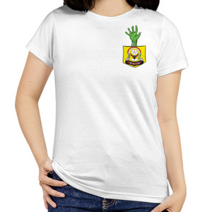 Kaos Kantong kantong SMP dan Tangan Zombie