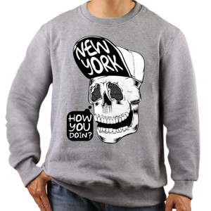 Jaket Sweater New York Skull  