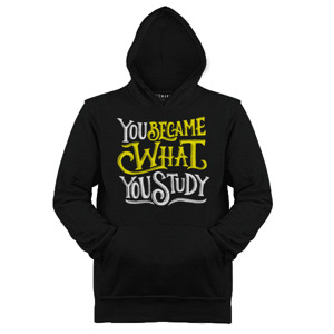 Jaket Hoodie Motivasi - You Became What You Study