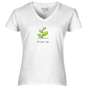 Kaos Kaos Wanita Grow Up V-Neck by Co_mbro