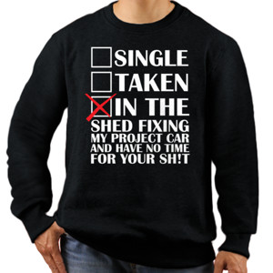 Jaket Sweater In The Shed Fixing My Car Dark