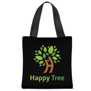 Tas Tote Fullprint Happy Tree